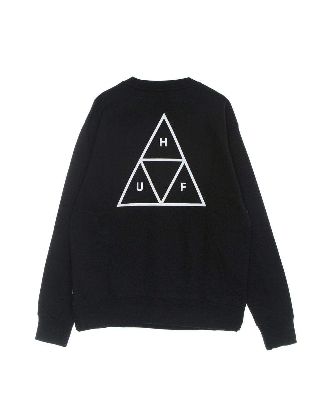 Huf Black Essentials Tt Crew Crew Neck Sweatshirt for men