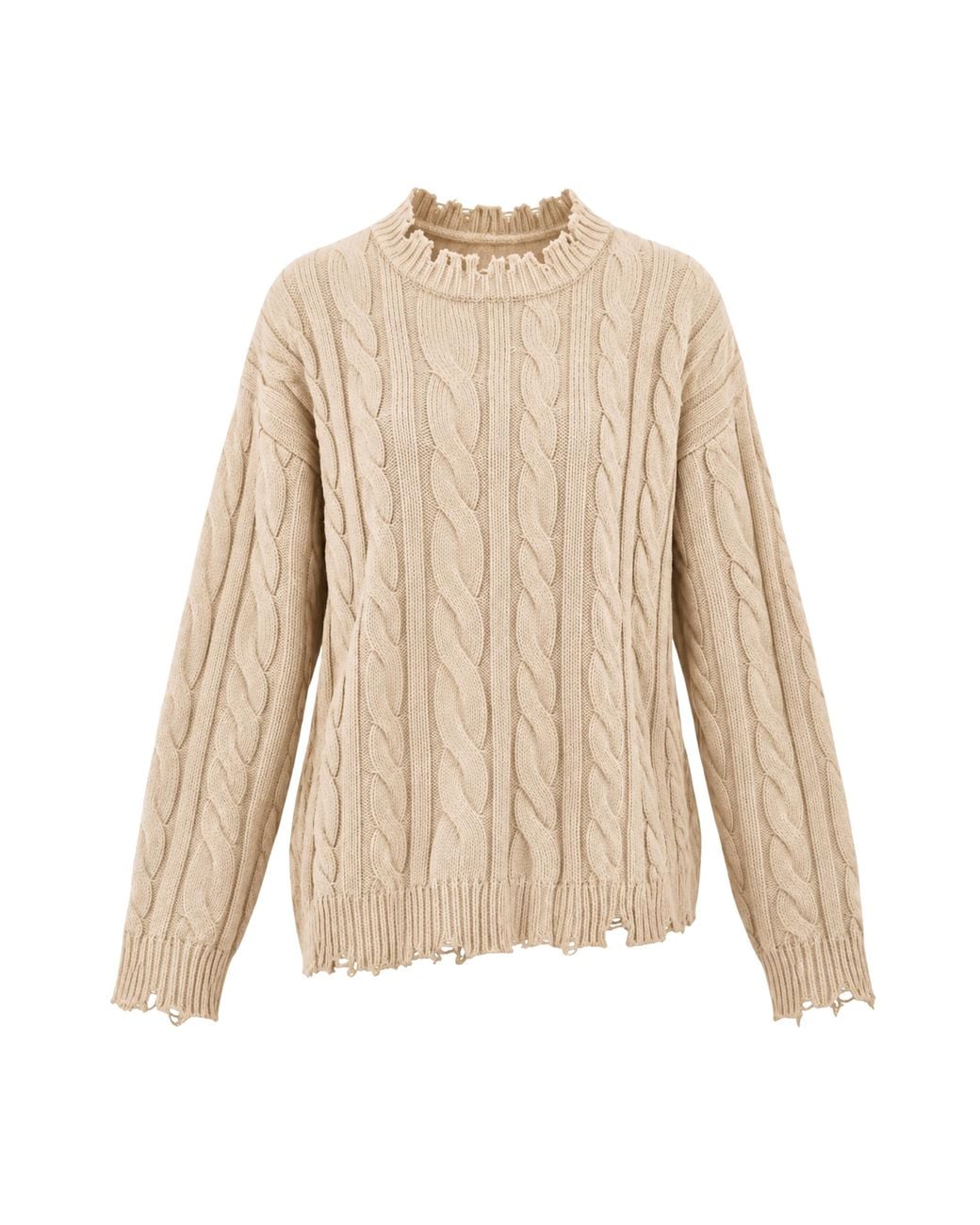 Akep Natural Crew Pullover On The Ground