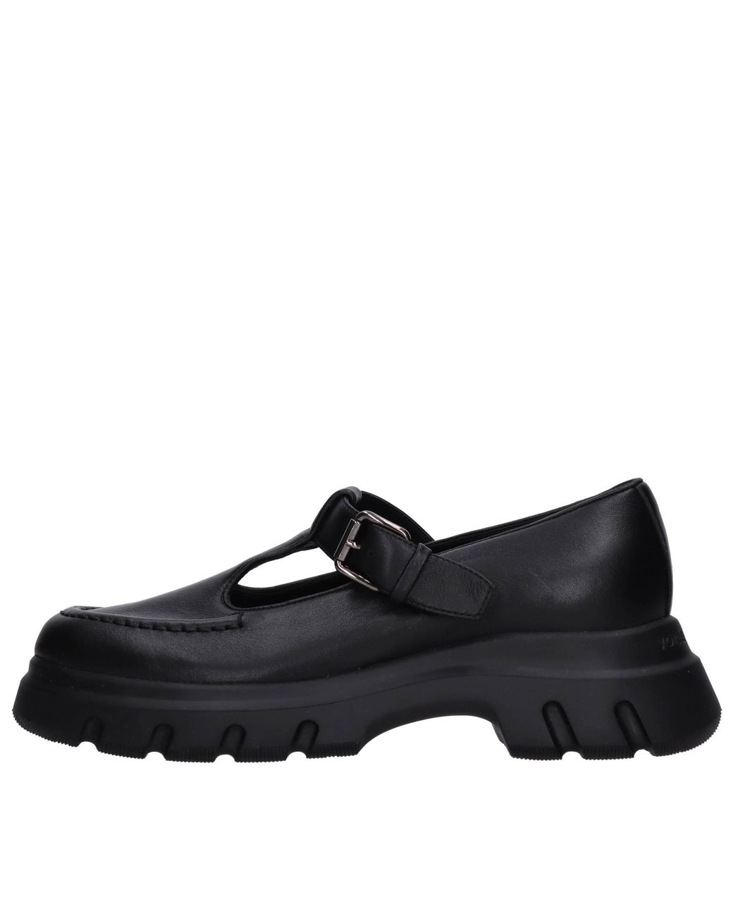 Voile Blanche Black Flat Shoes