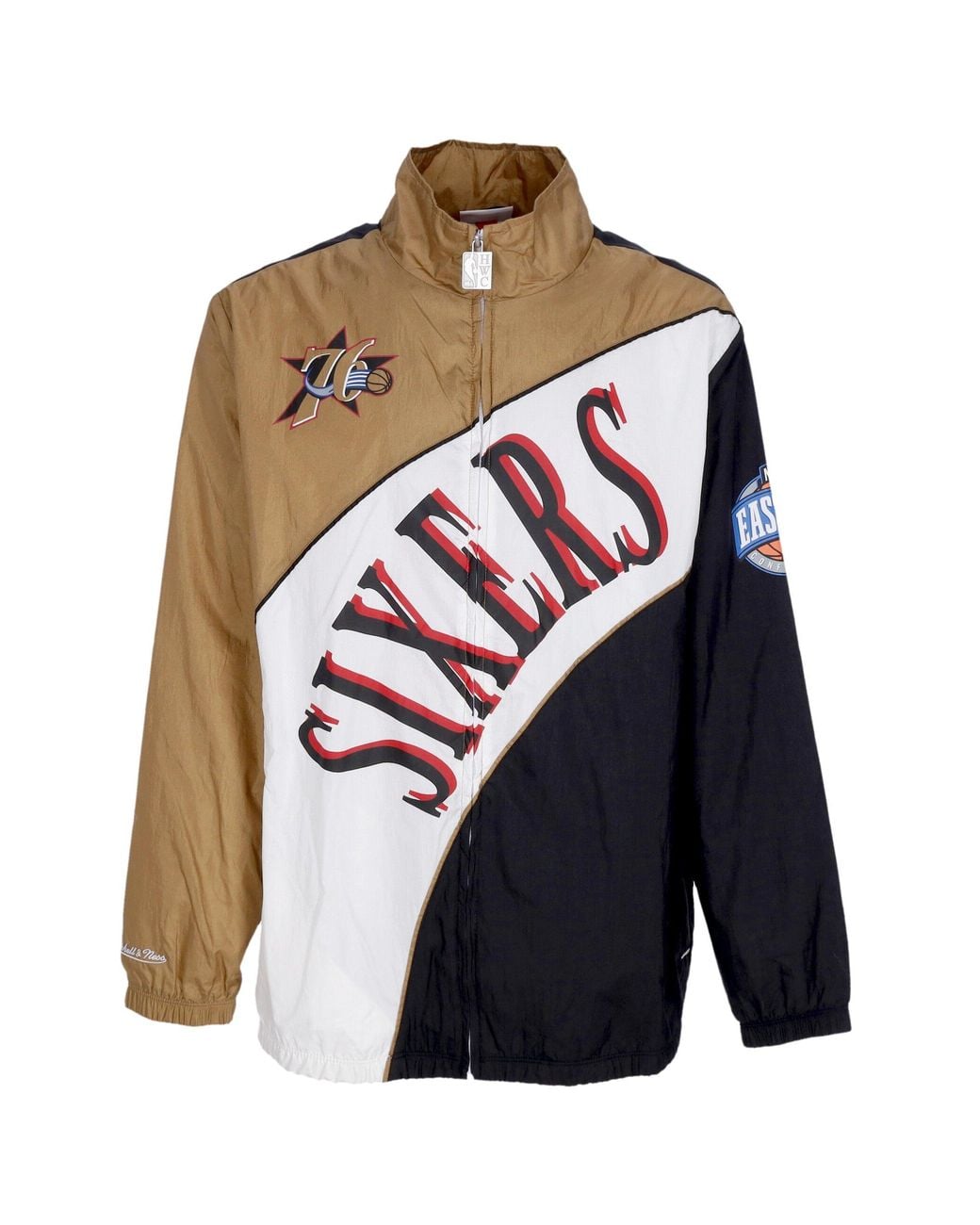 Mitchell & Ness Blue Nba Arched Retro Lined Windbreaker Phi76E for men