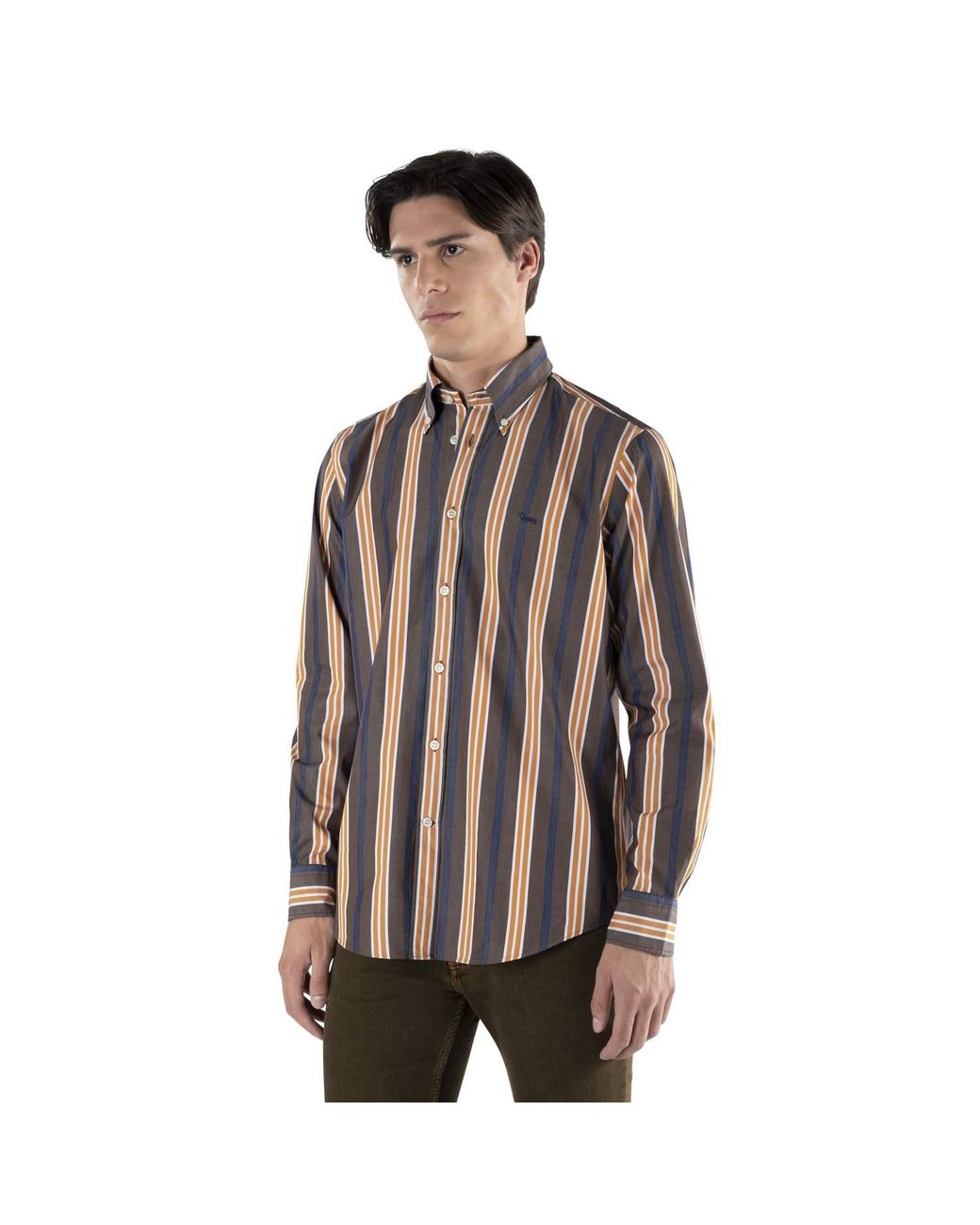 Camisas Marrones Harmont & Blaine de hombre de color Brown