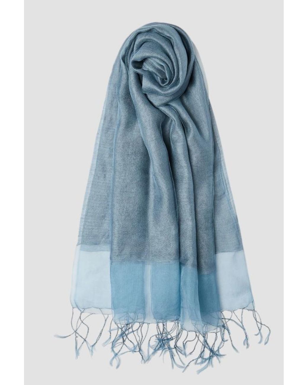 Marella Blue Mixed Silk