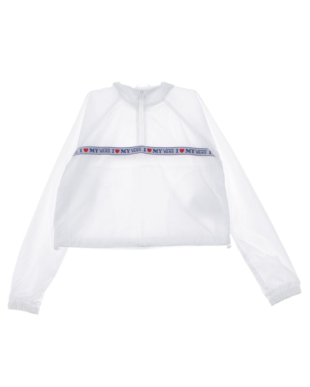 Vans Korte Windjack Anorak Wit in het White