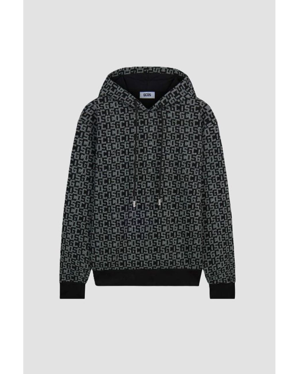 Gcds Black Monogram Sweatshirt for men