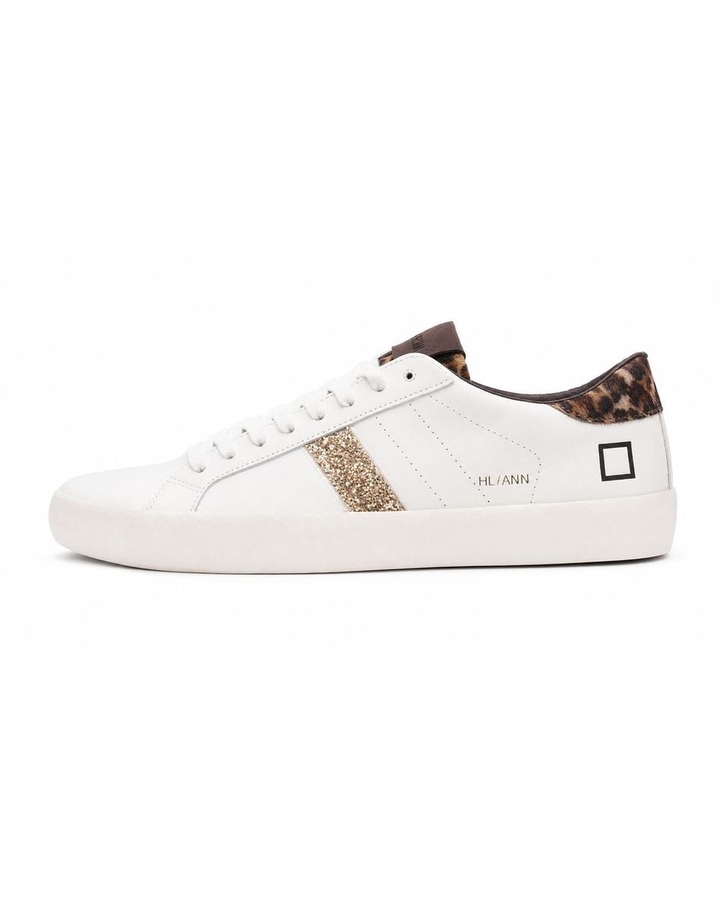 Date White Leo Glitzer Turnschuhe