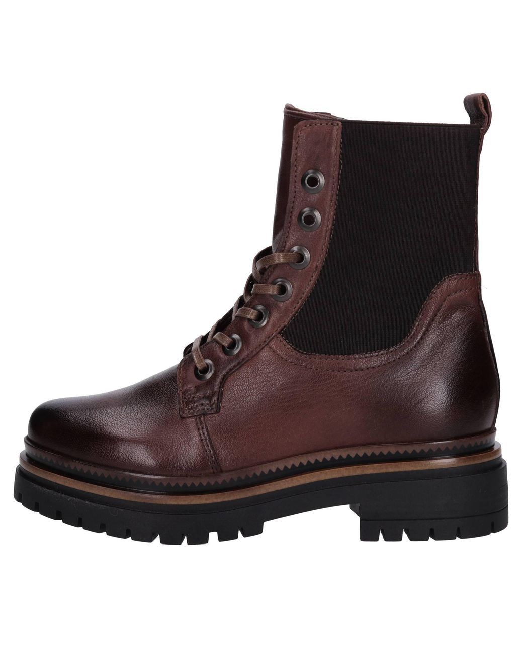 Mjus Brown Schwarze Stiefel