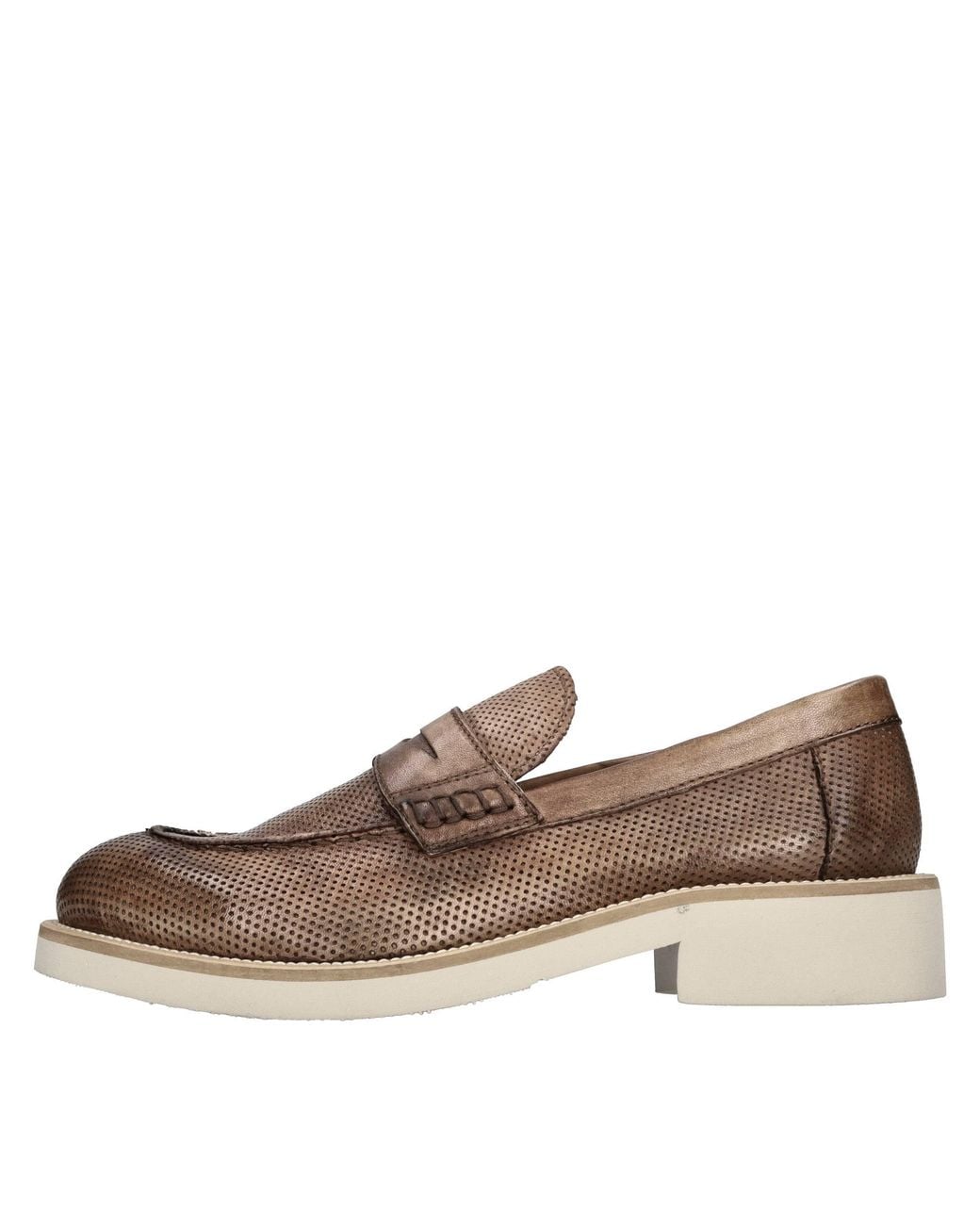 JP/DAVID Brown Flat Shoes