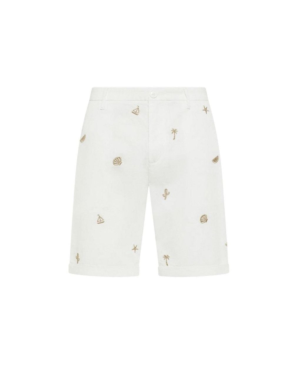 Sun 68 White Bermuda for men