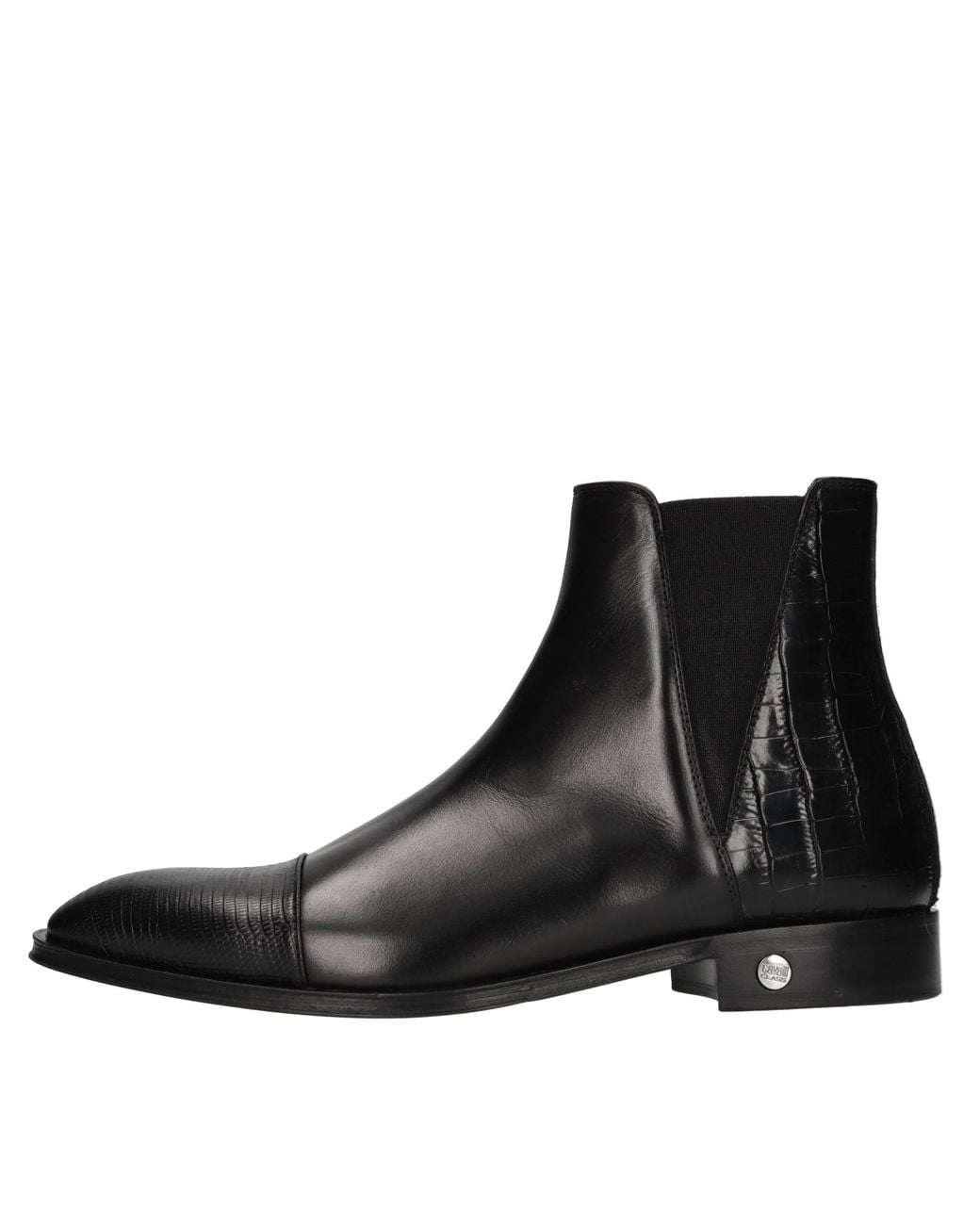 Roberto Cavalli Black Boots for men