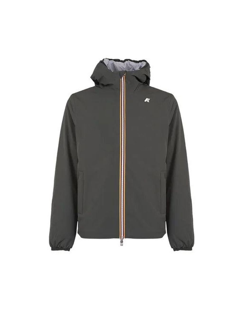 Chaleco Blanco Caliente Doble K-Way de hombre de color Black