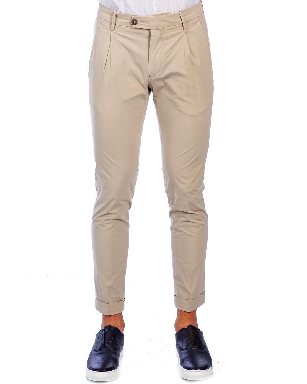 Pantalon Capri Avec Pences United Frederick 2558 Bei C Michael Coal pour homme en coloris Natural
