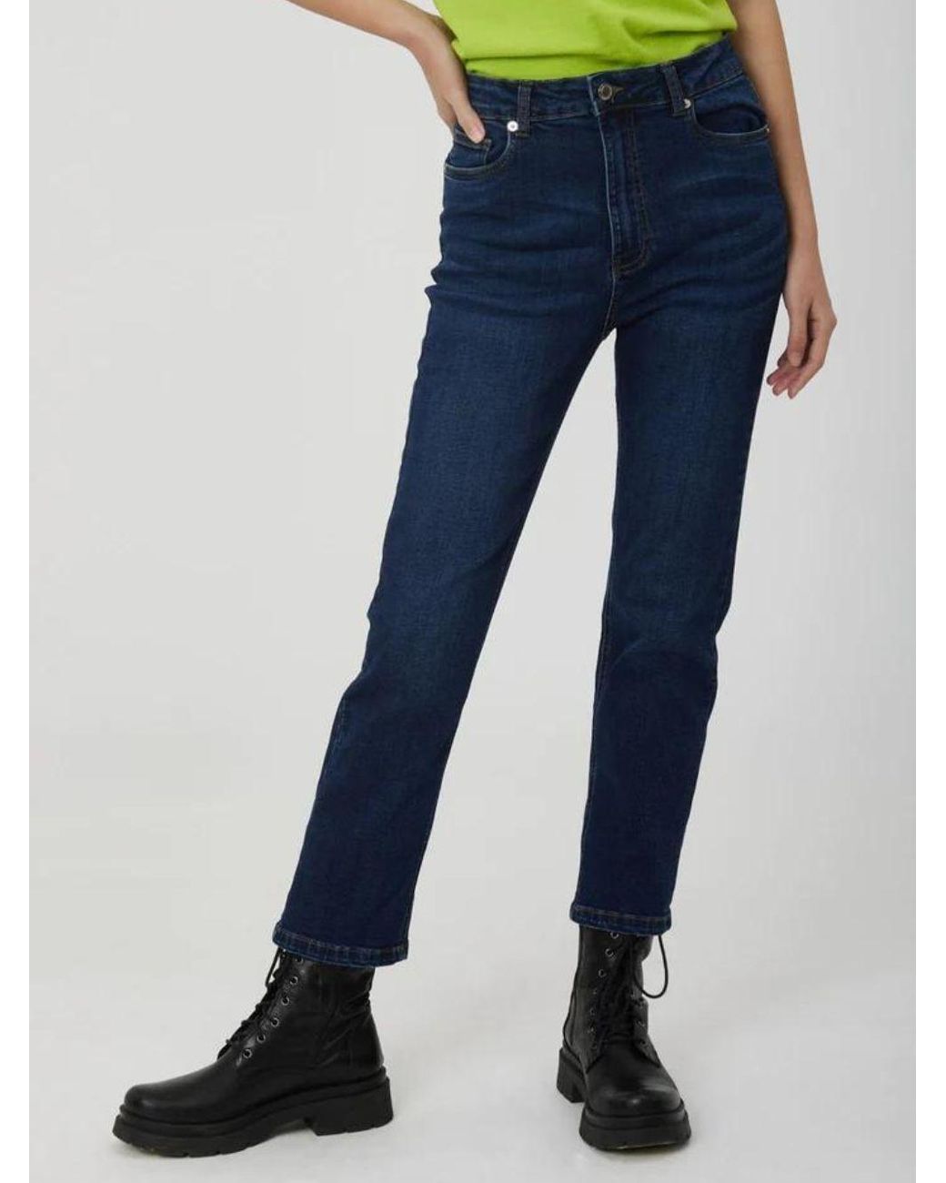 Vaqueros Crop Silvian Heach de color Blue