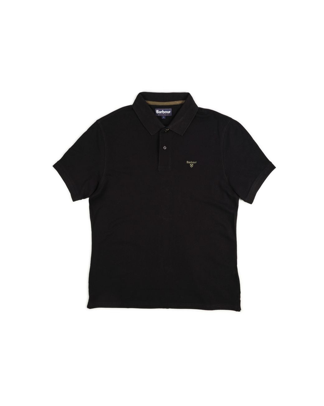 Barbour Black Pique Sports Polo Mml1367 Bk31 Ner for men