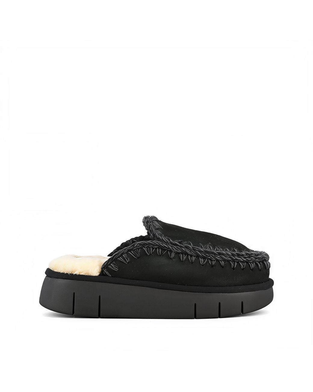 Mou Black Slipper