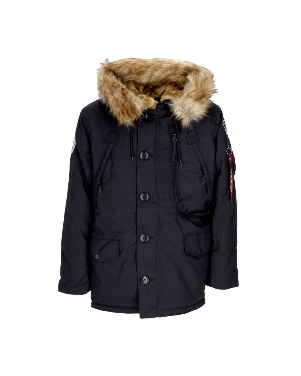 Alpha Industries Blue Long Jacket Polar Jacket for men
