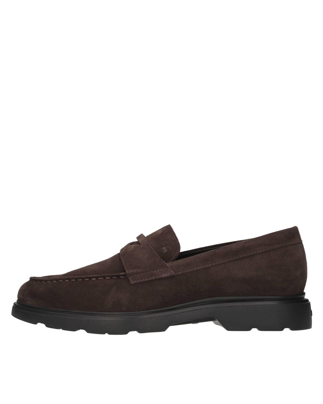 Hogan Brown Flat Shoes for men
