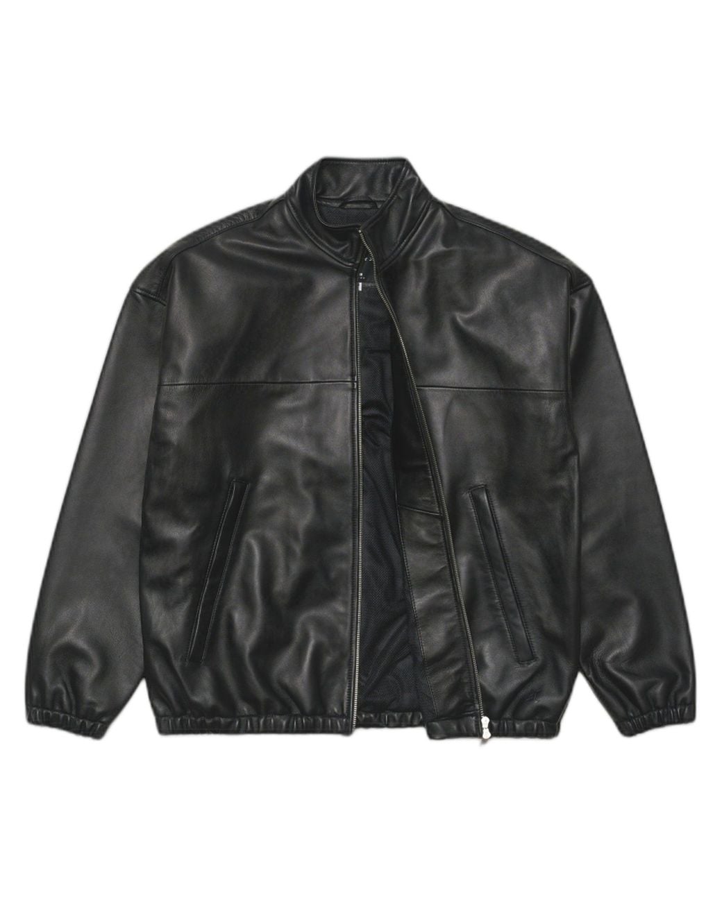 Edwin Black Jacket Fury Jacket Leather for men