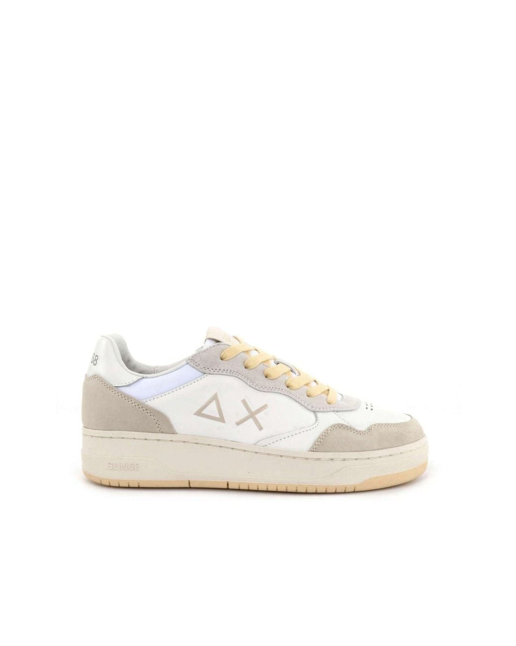 Sun 68 White Big Basket Sneakers for men