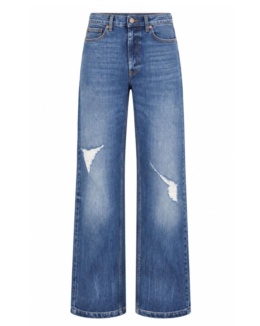 Akep Blue Straight Jeans 5 Pockets
