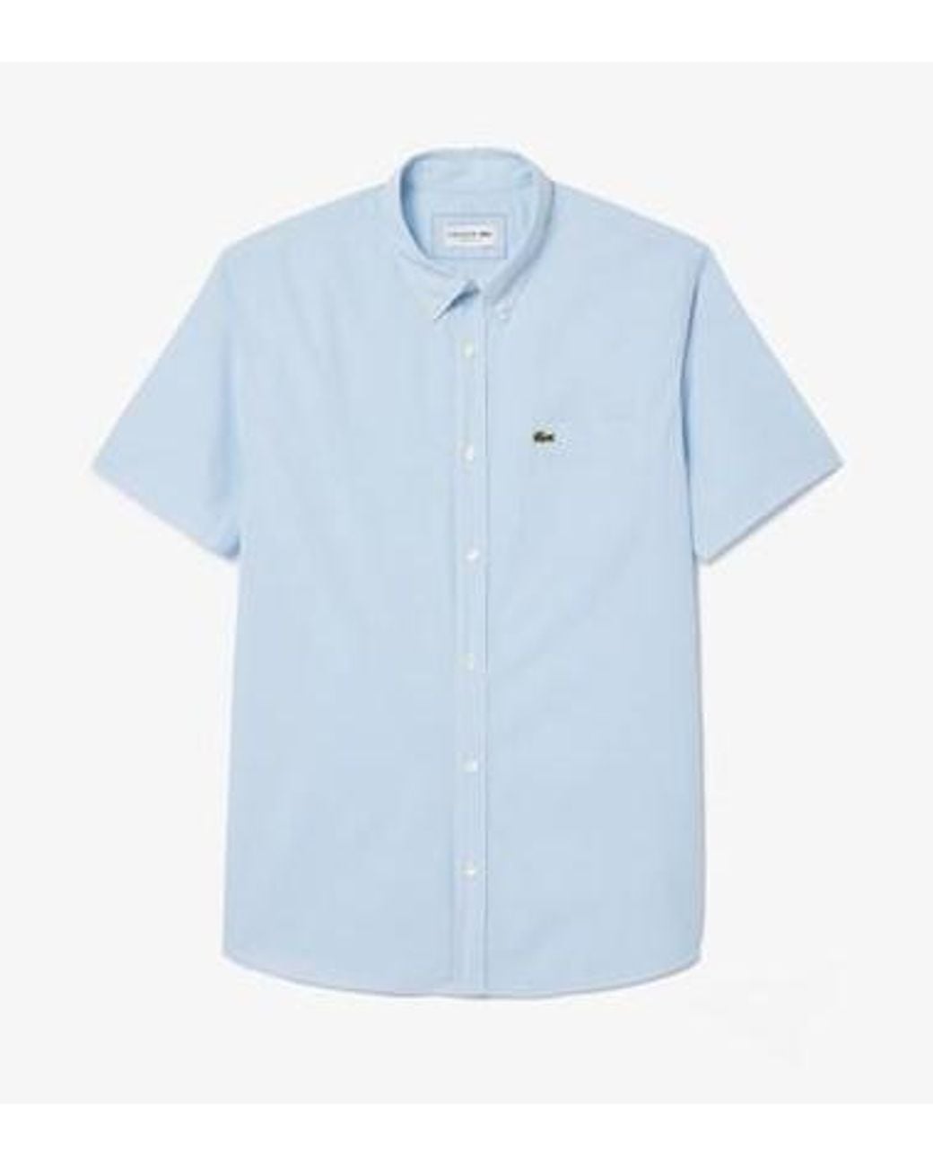 Lacoste Blauwe Hemden in het Blue voor heren