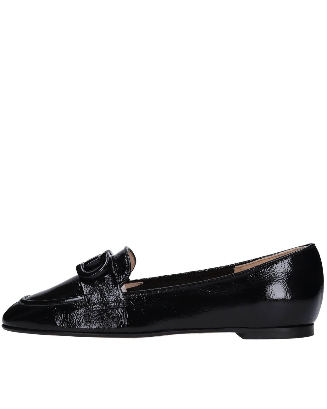 Luca Grossi Black Flat Shoes