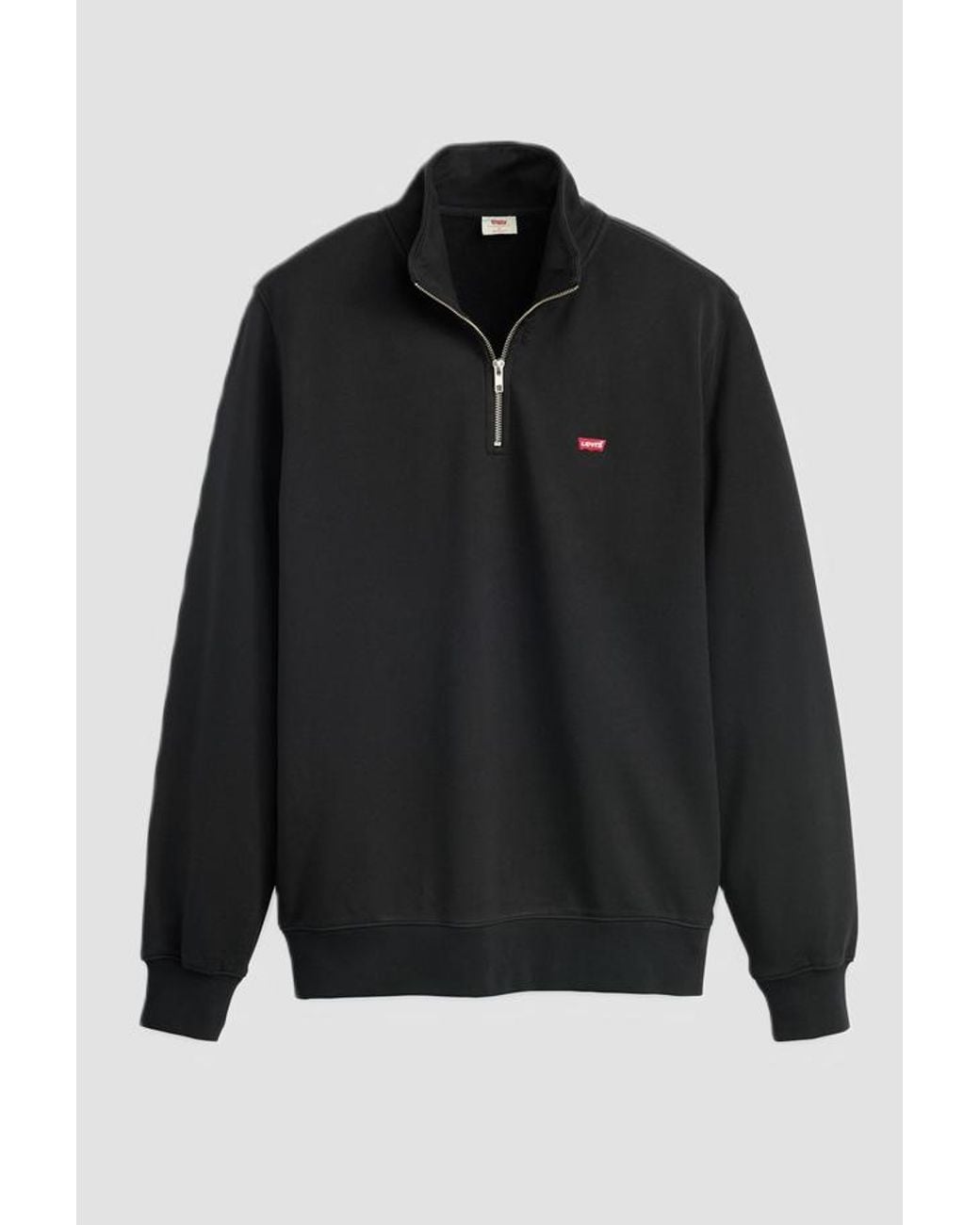 Levi's Black Pullover Half Zip for men