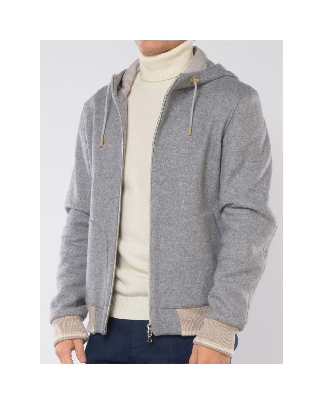 Veste Avec Fermeture Eclair L.b.m. 1911 en coloris Gray