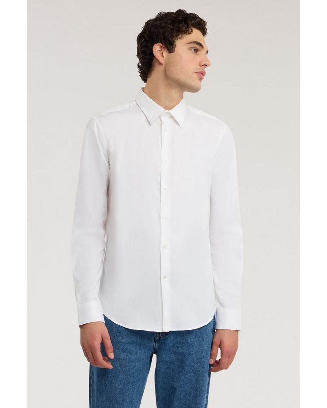 Trussardi Slim Fit Wit in het White voor heren
