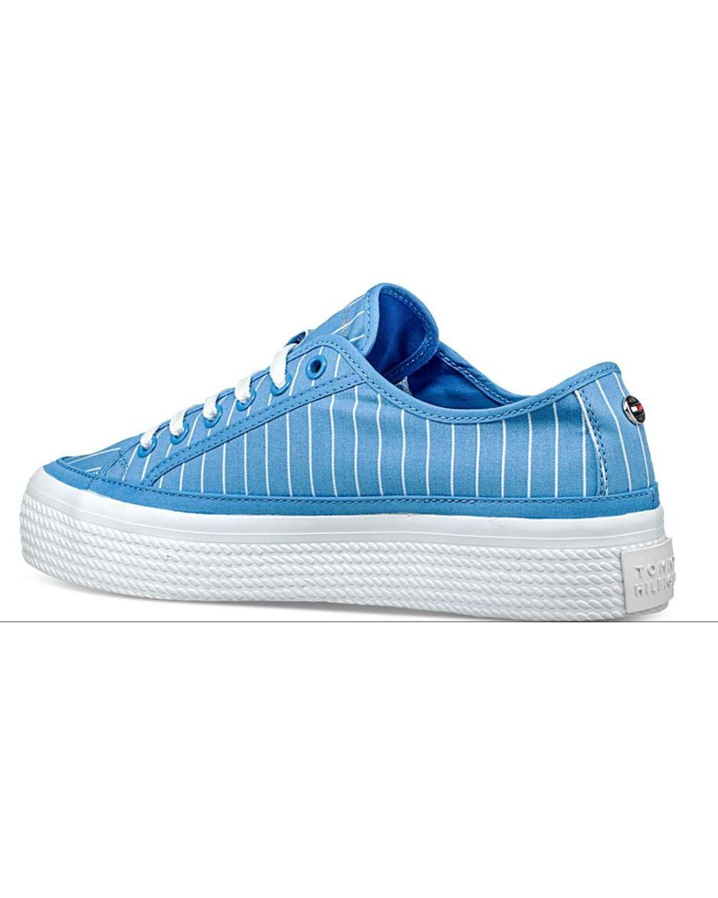 Tommy Hilfiger Blue Hellblaue -Sneaker