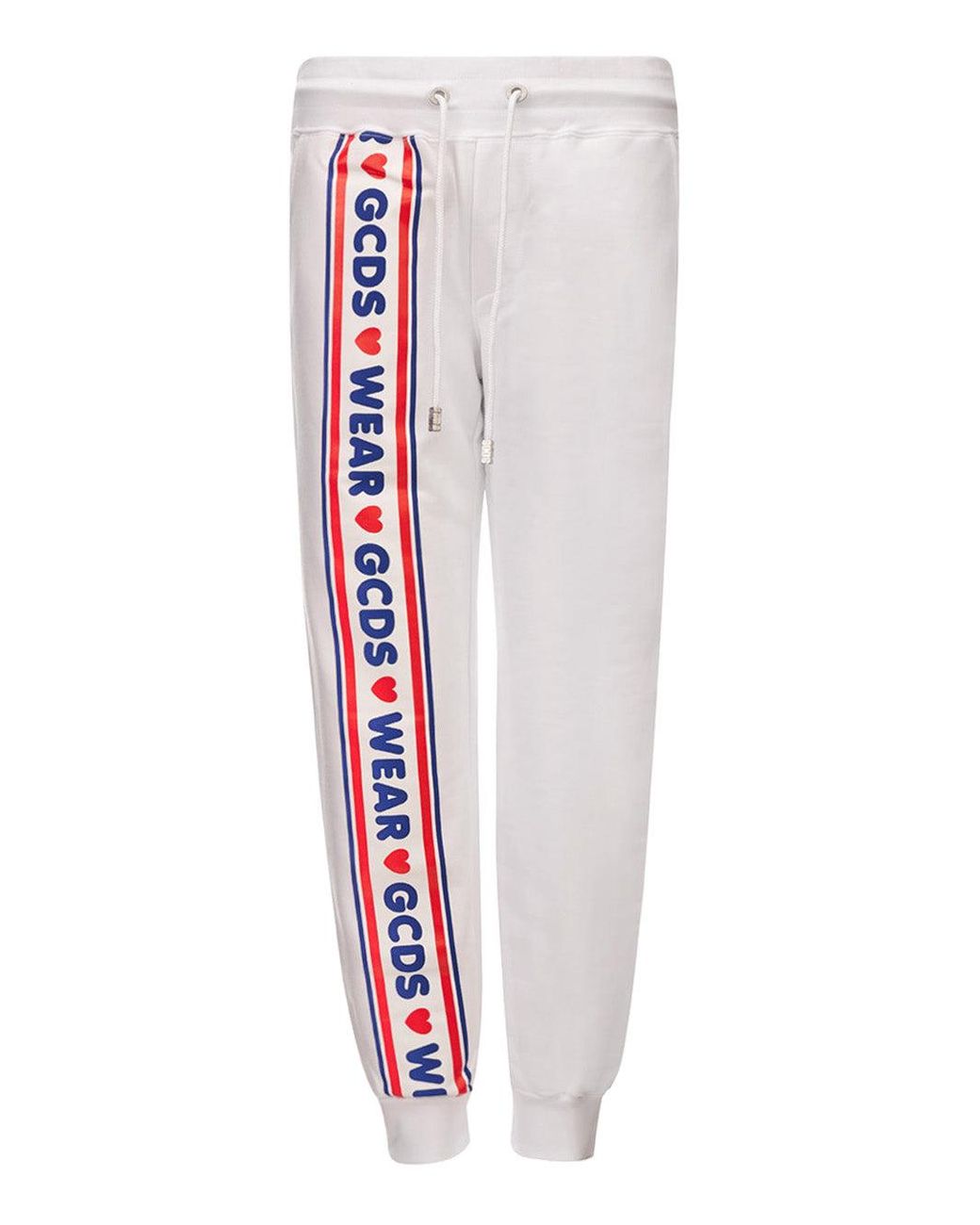 Gcds Witte Broek Met Logo in het Gray