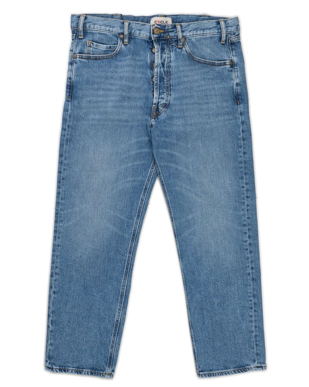 CYCLE 5 Lucky Wortel Denim Pockets Blauw Helder 341P525/L400/12 in het Blue voor heren