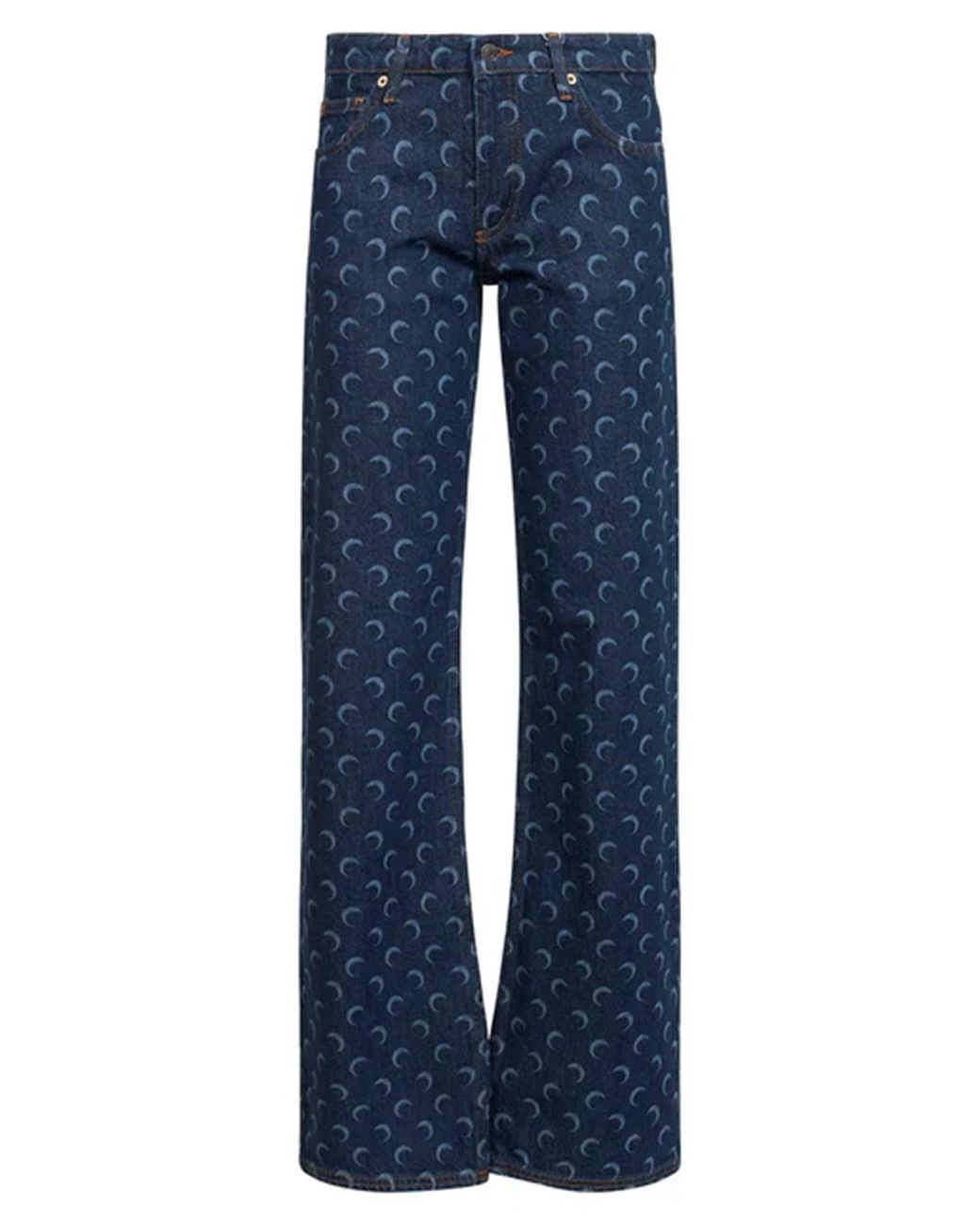 MARINE SERRE Broek in het Blue