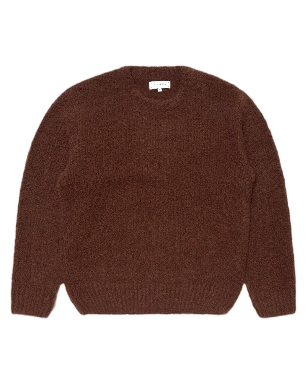 Jersey Sueter Texturado Dun Edwin de hombre de color Brown