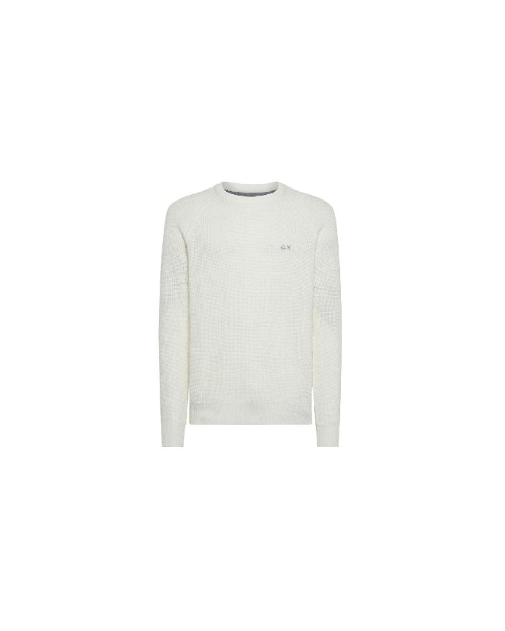 Sun 68 Runder Big Knit 31 Weib K41142 in White für Herren