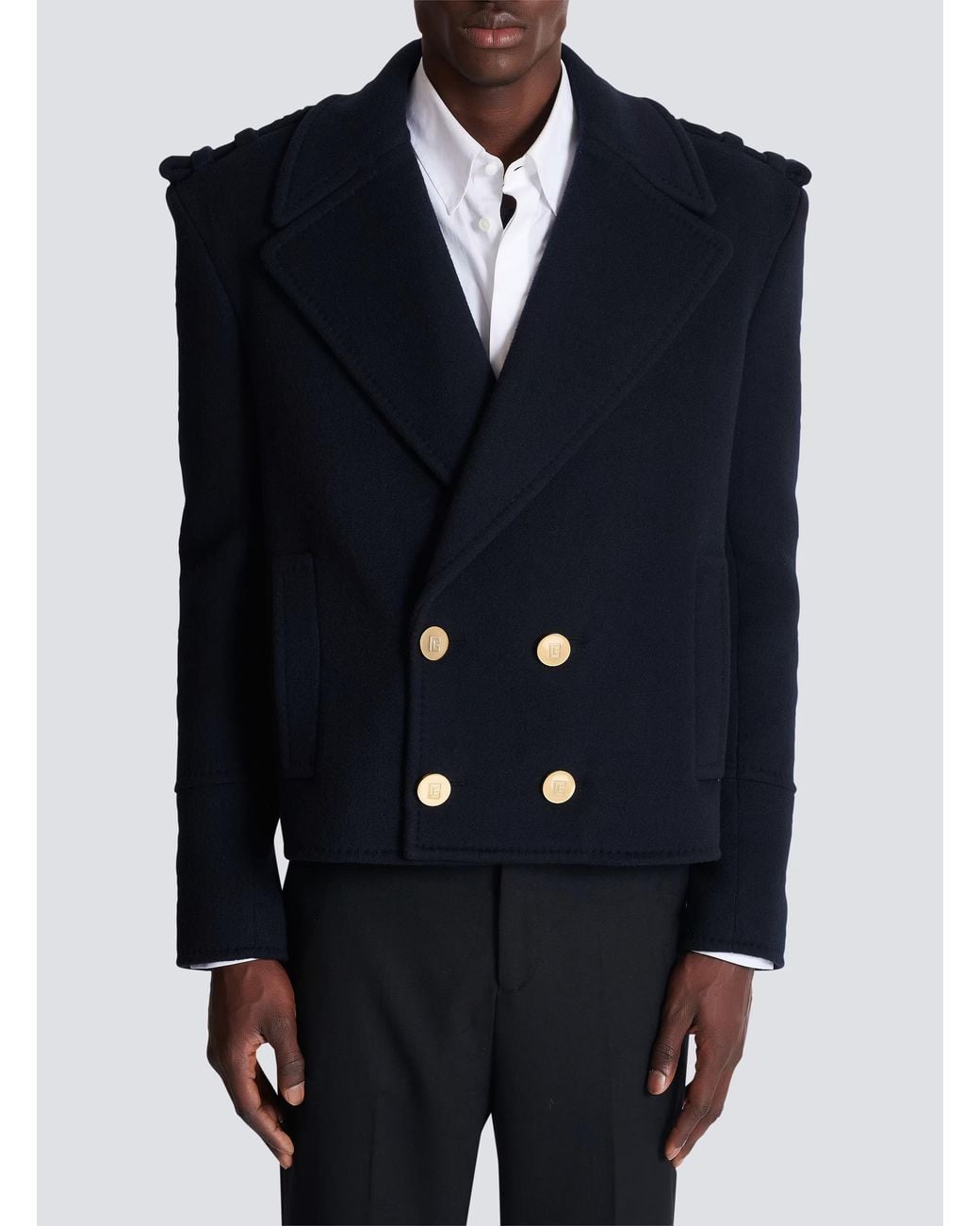 Manteau Balmain en coloris Blue
