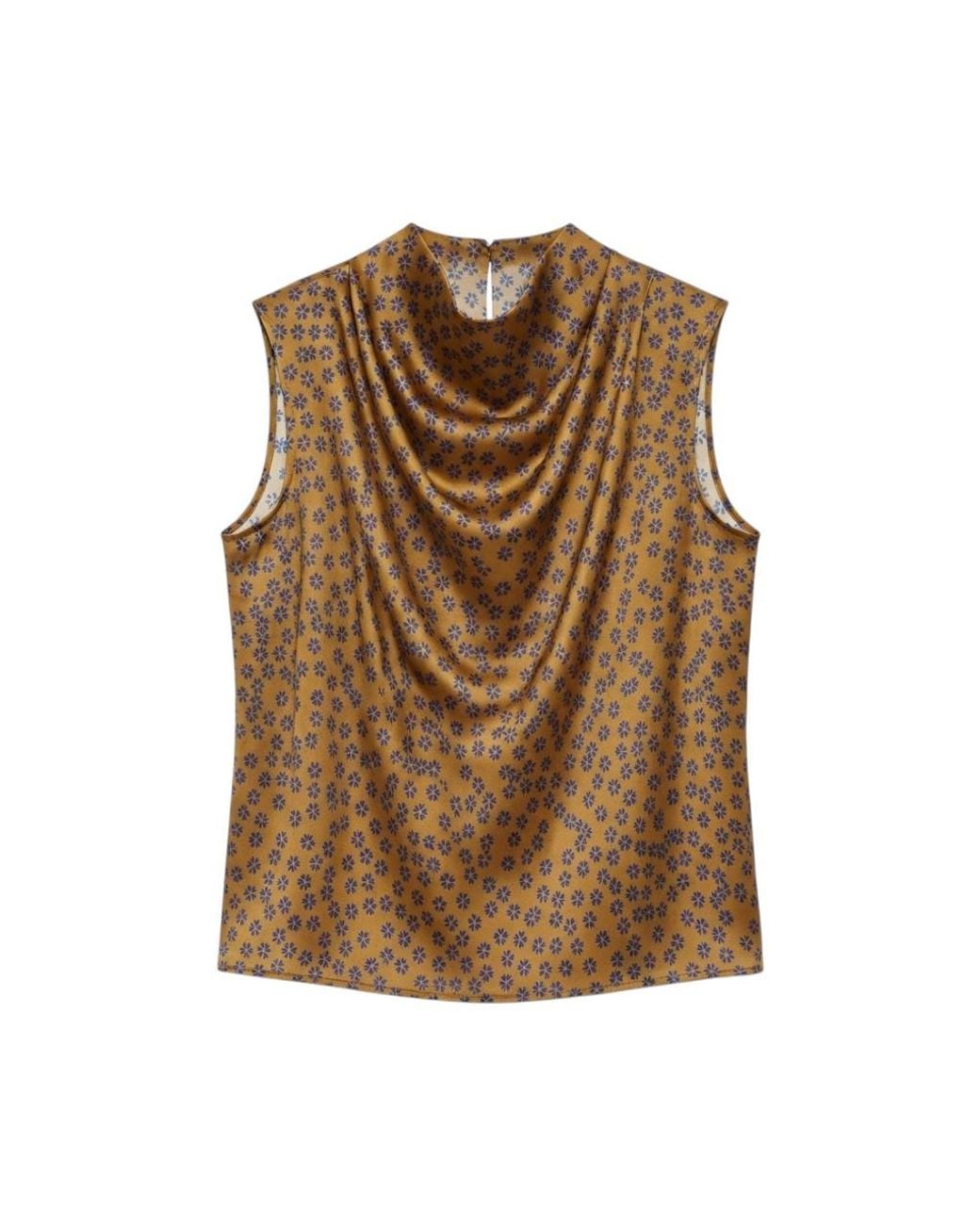 Top Niu de color Brown