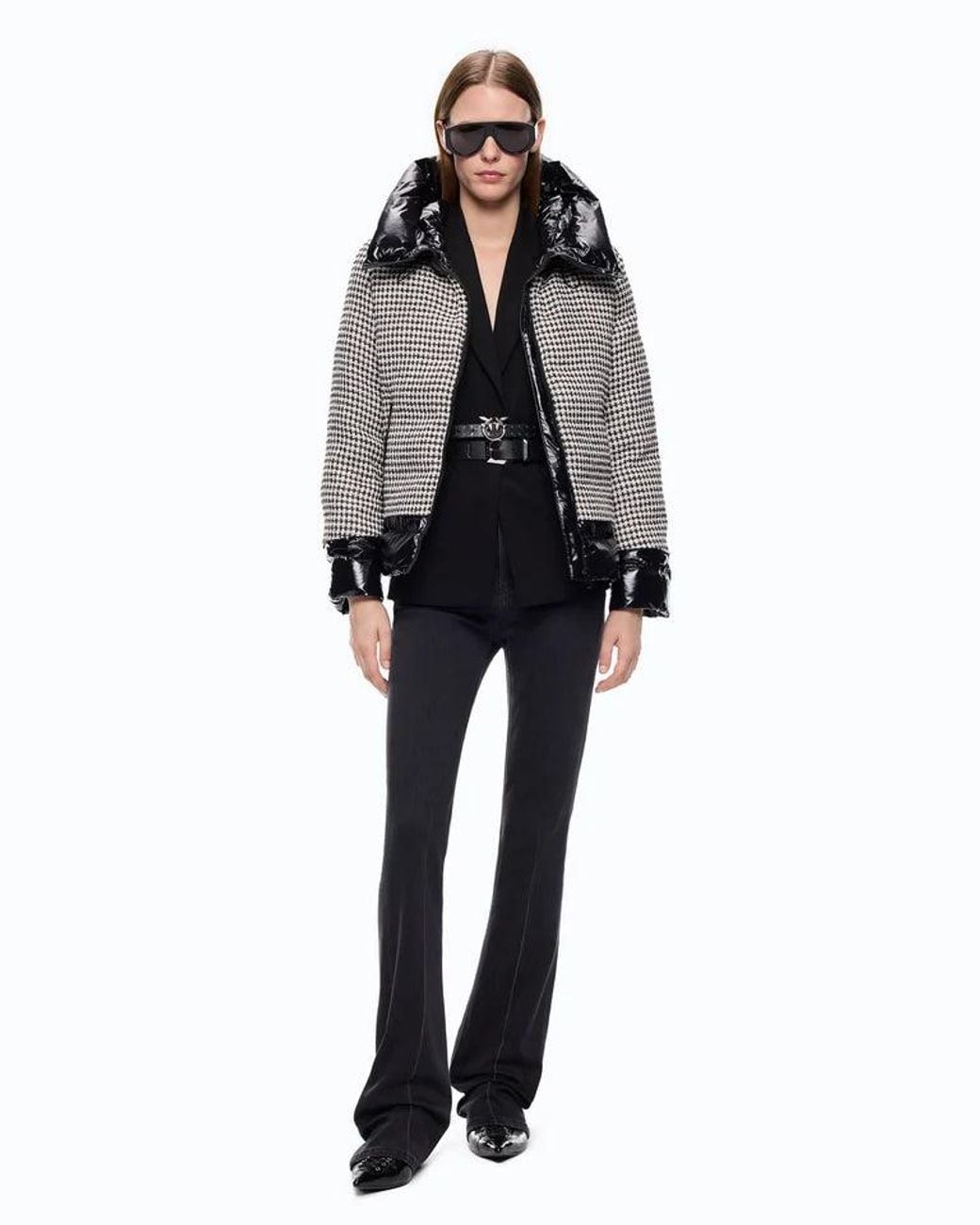 Pinko Black Down Jacket Gynura