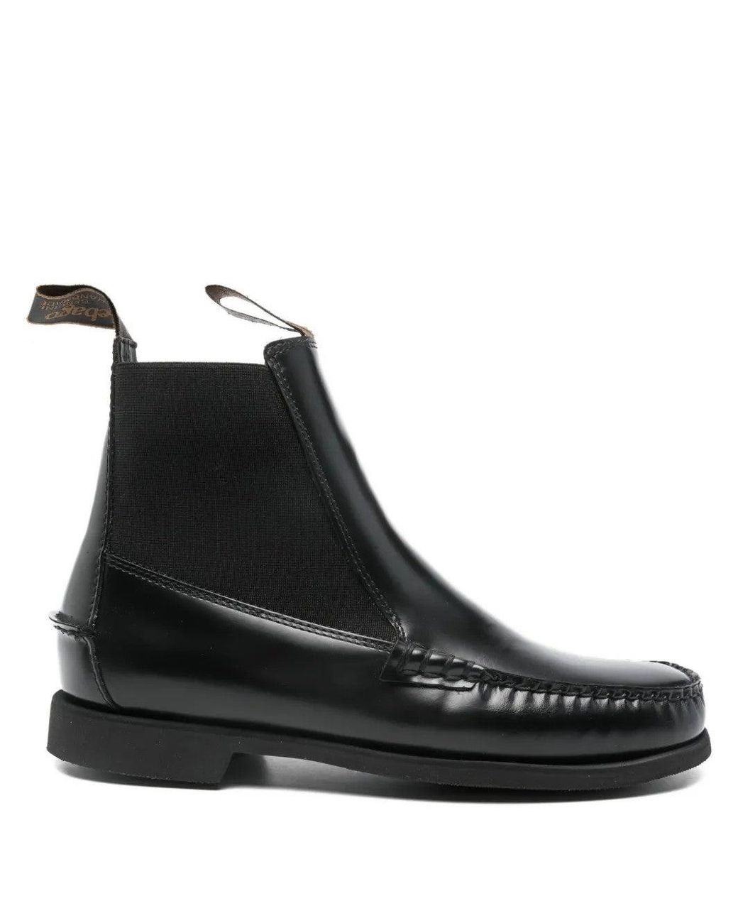 Sebago Black Damenstiefel Mit Fellfutter