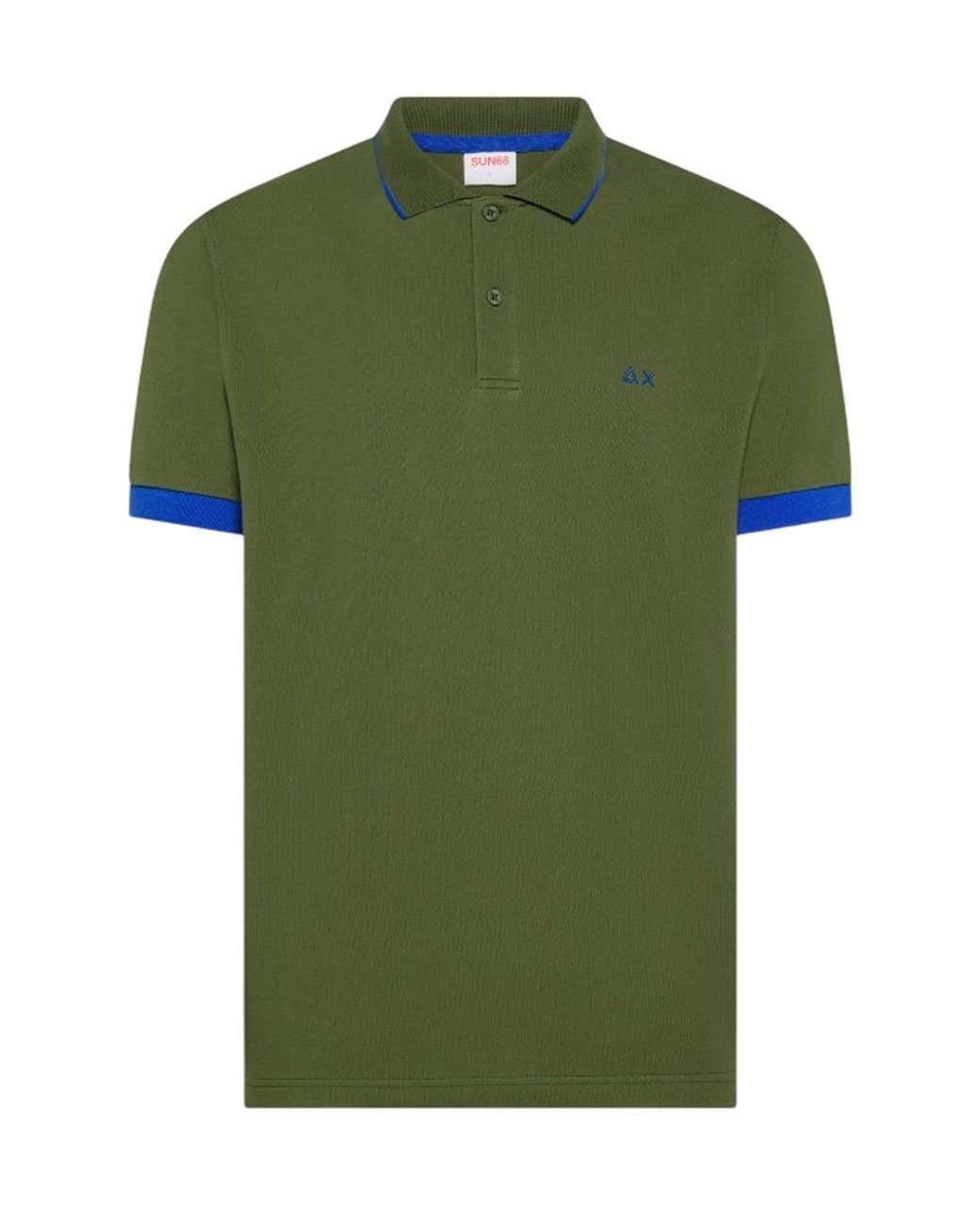 Hombre Polo Sun 68 de hombre de color Green