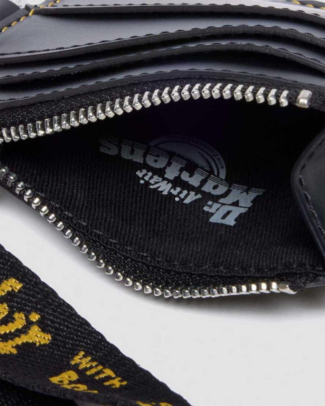 Dr. Martens White Kiev Leather Cardholder Keyring