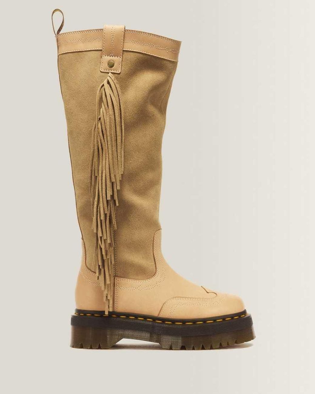 Dr. Martens Metallic Desert Rodeo Quad Hi Leather & Suede Boots