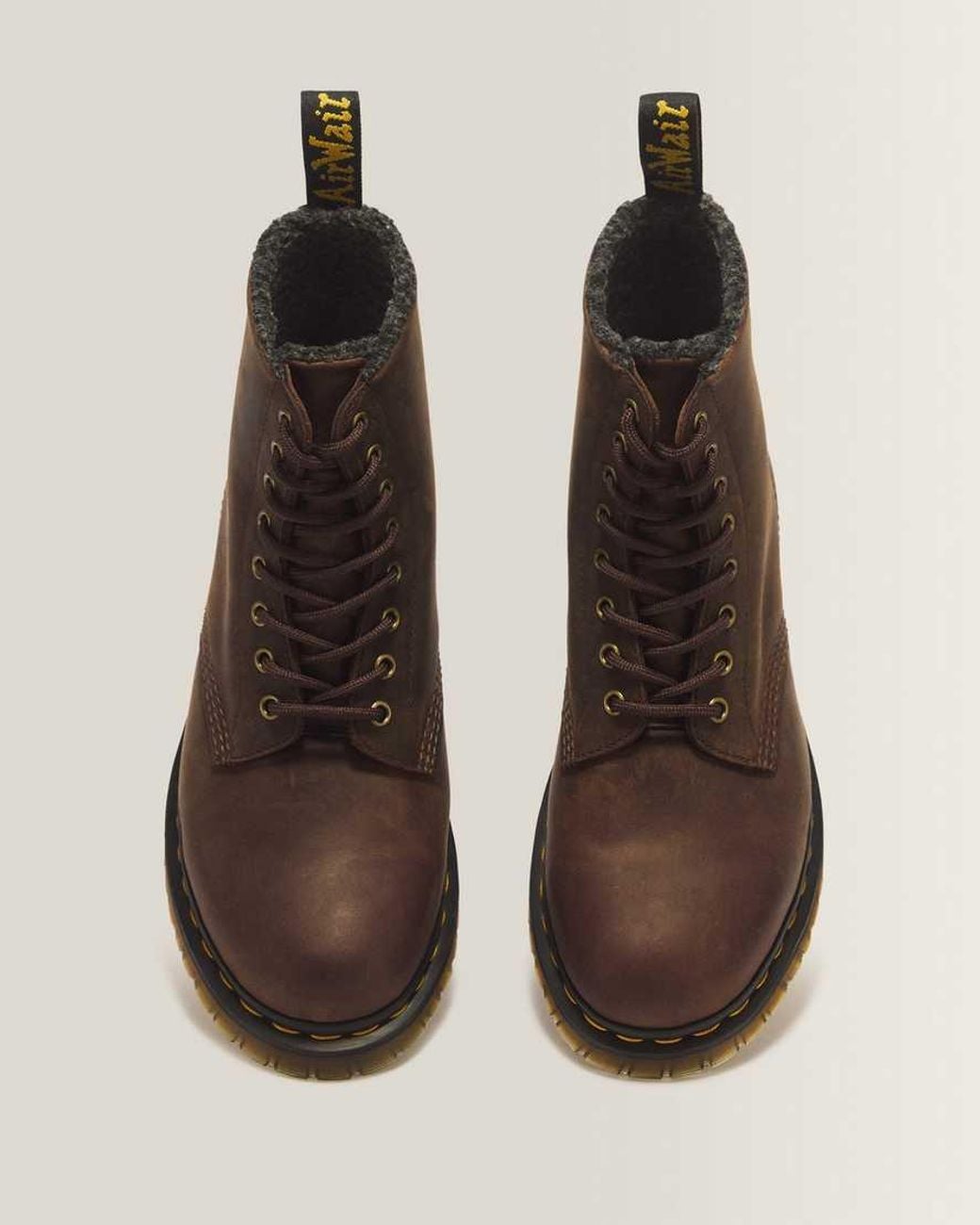 Dr. Martens Brown 1460 Pascal Wl 8 Eye Crazy Horse Leather Boots