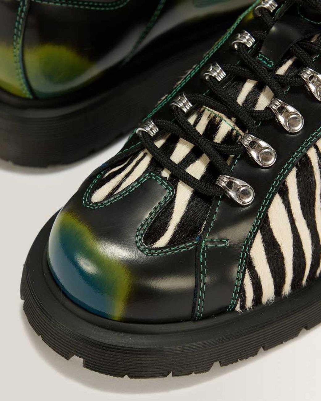 Dr. Martens Green Wayborne Brain Dead Leather Boots for men