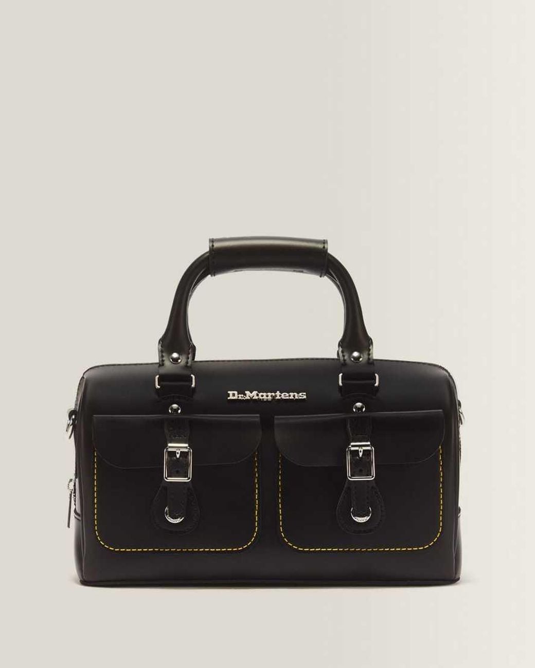 Dr. Martens Black Kiev Leather Top Handle Bag