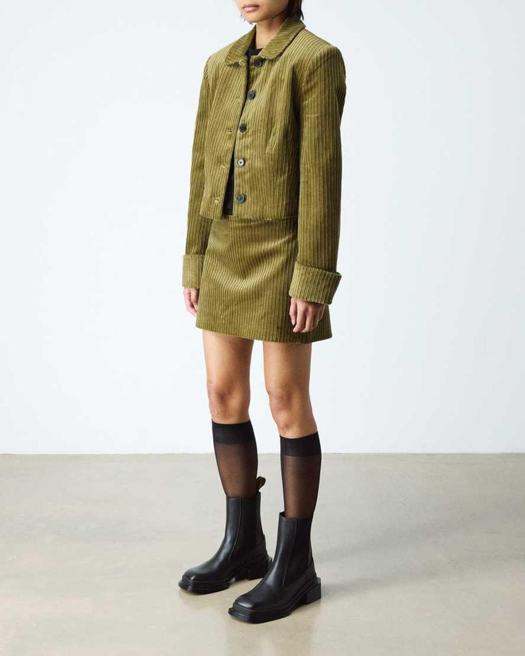 Dr. Martens Black Maybole Square Toe Leather Chelsea Boots