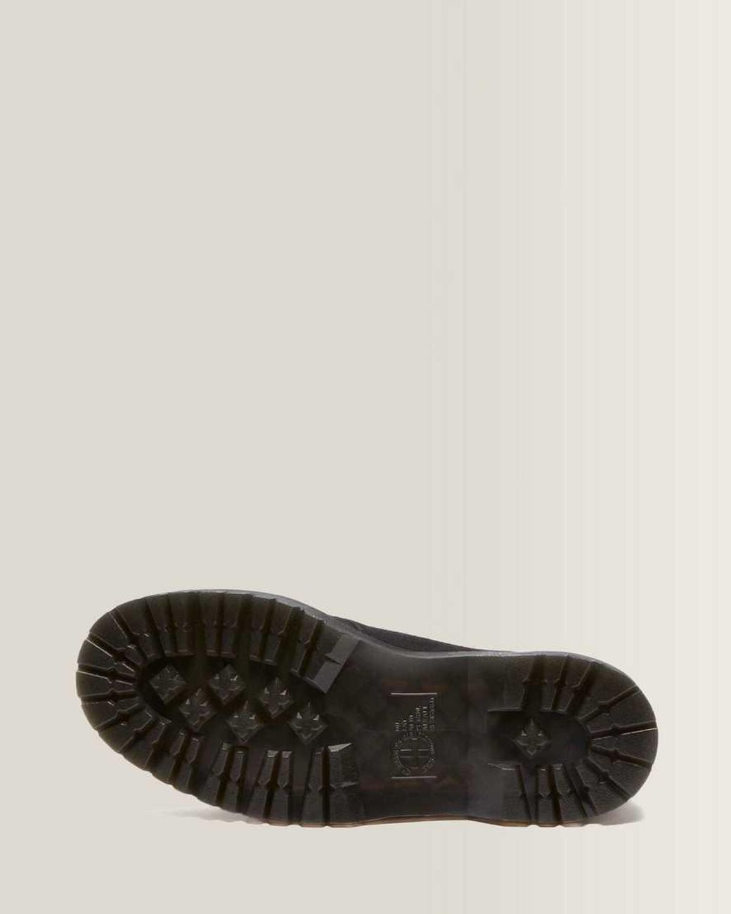 Dr. Martens Black Ramsey Woven Suede Creepers Shoes for men