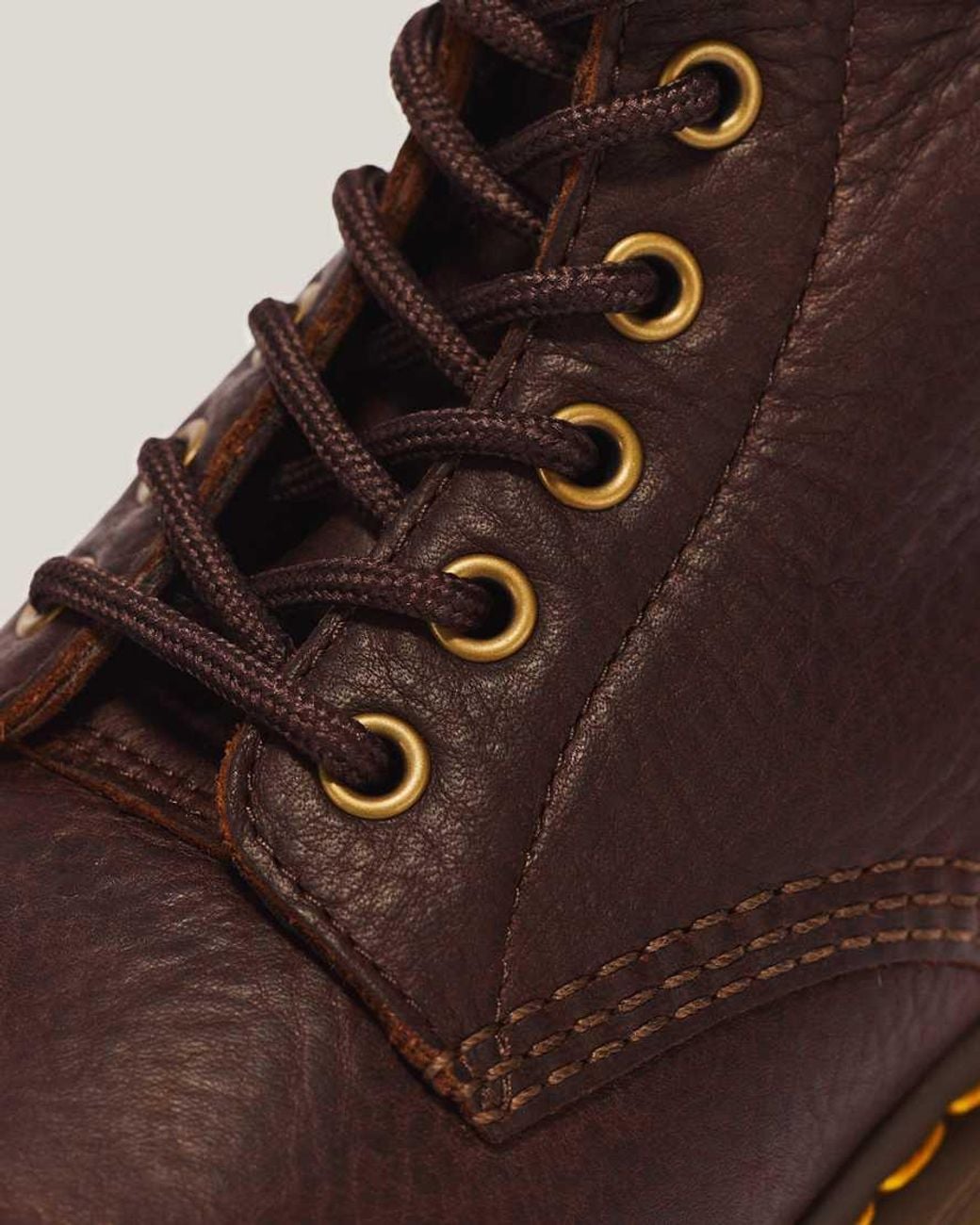 Dr. Martens Brown 1460 Serena Zip 8 Eye Grizzly Leather Boots