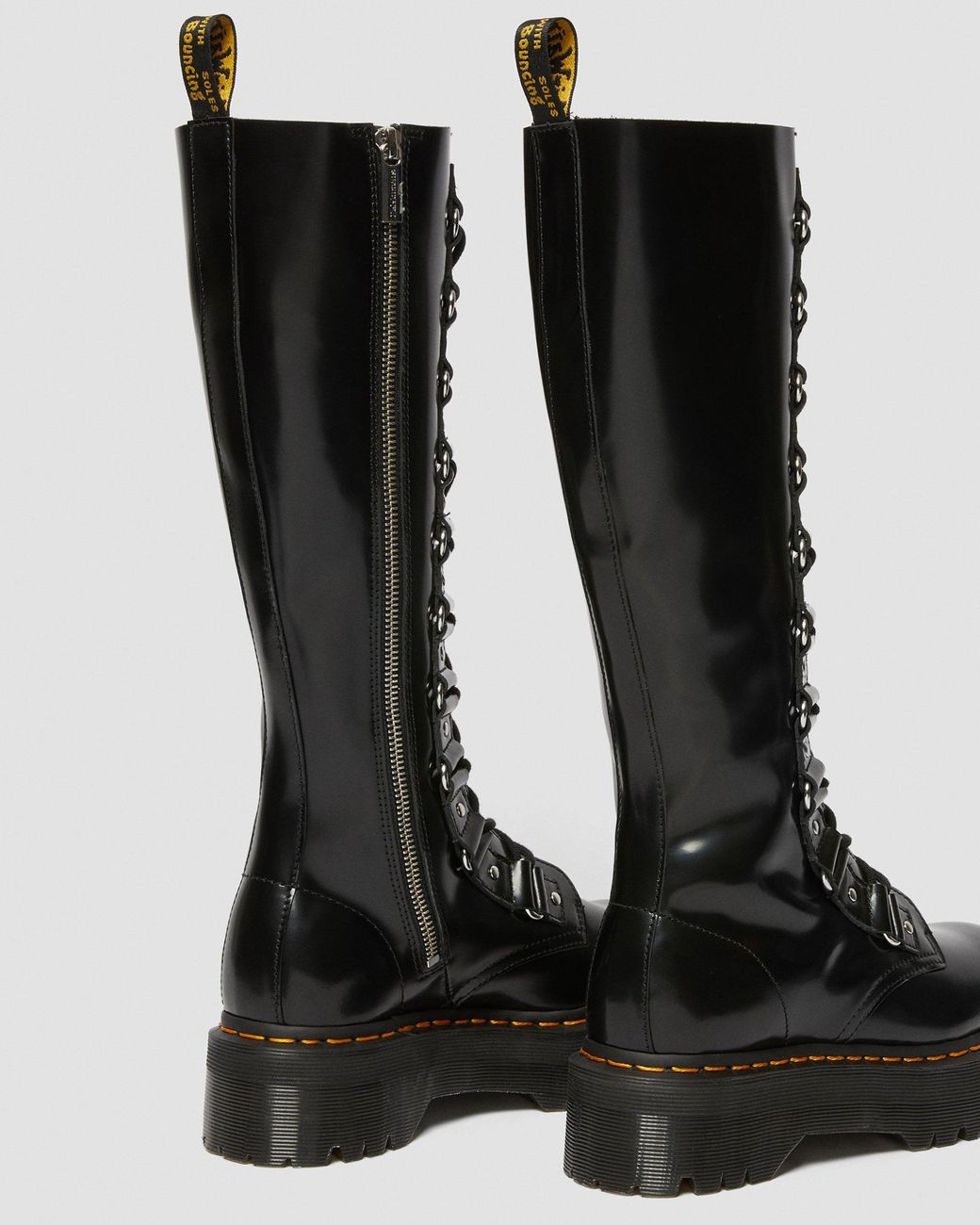 Dr. Martens 1b60 Xl Leather Knee High Platform Boots in Black Lyst