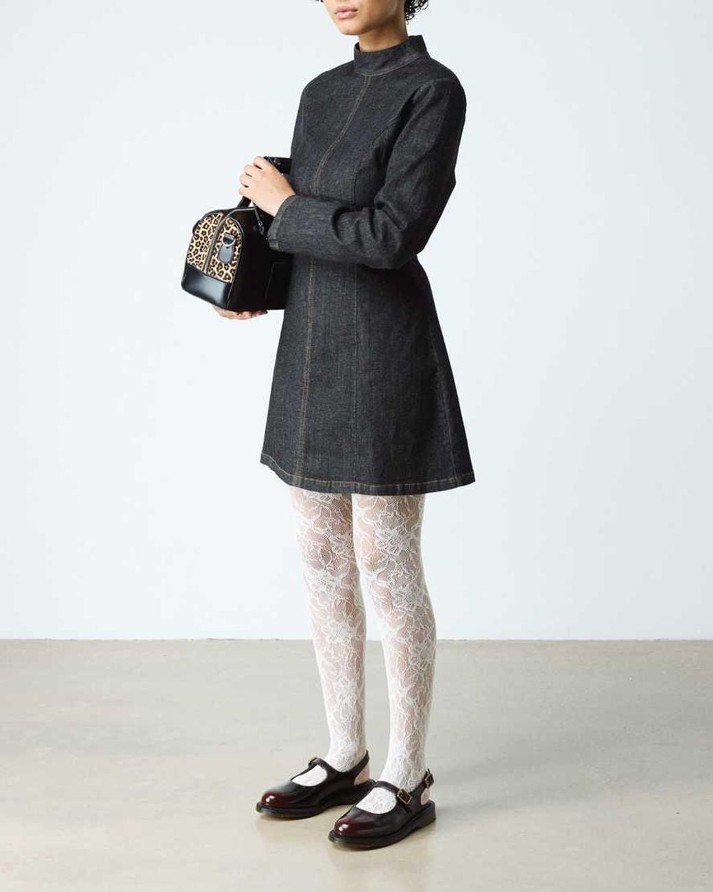 Dr. Martens Black Madaline Mary Jane Rub Off Leather Sling Back Shoes