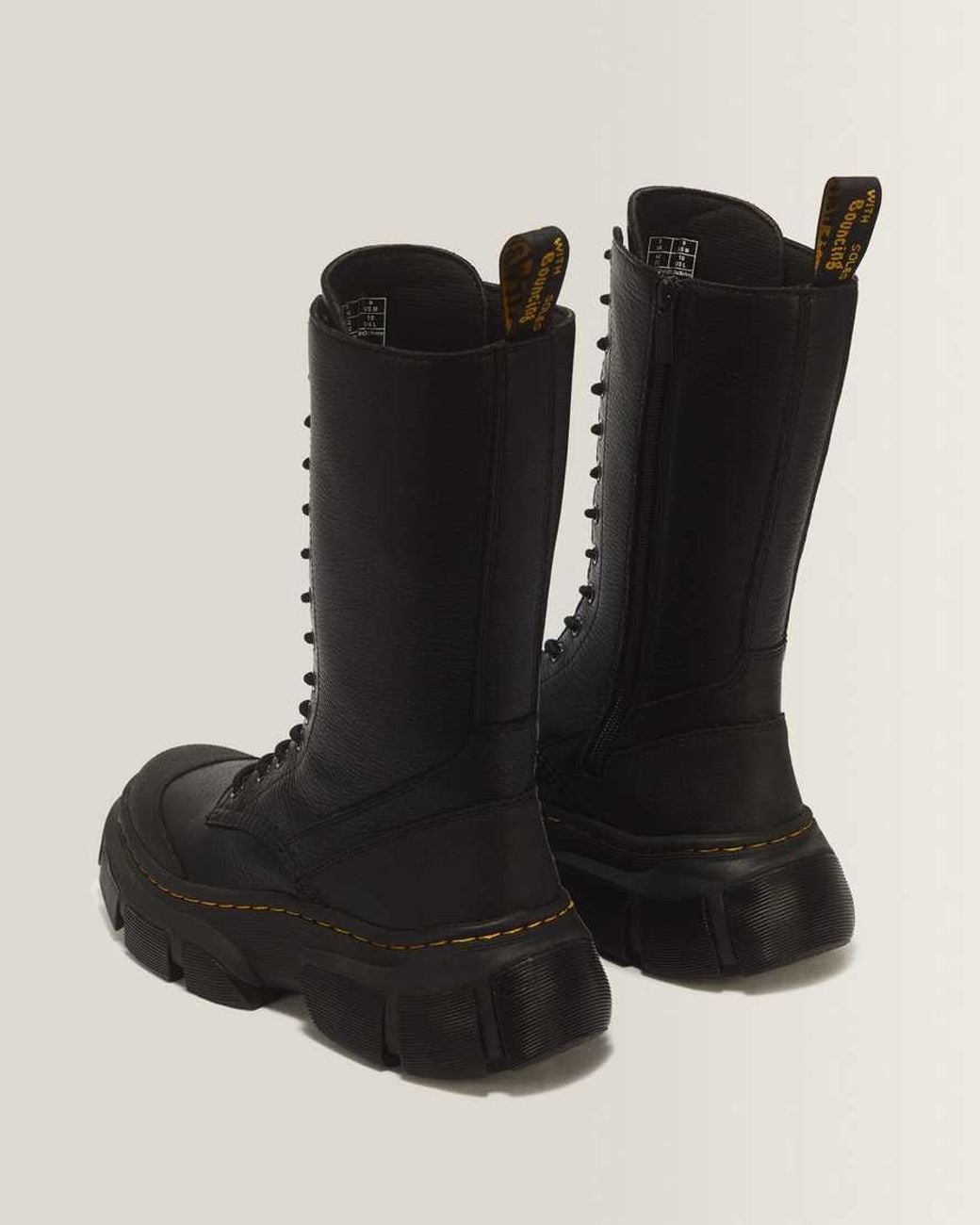 Dr. Martens Black Dmxl 14 Eye Lunar Leather Boots for men